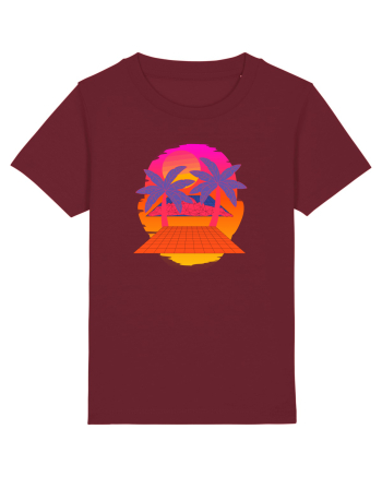 Retro Vapor Wave Man Burgundy
