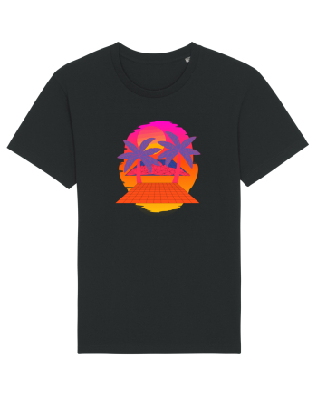 Retro Vapor Wave Man Black