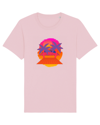 Retro Vapor Wave Man Cotton Pink