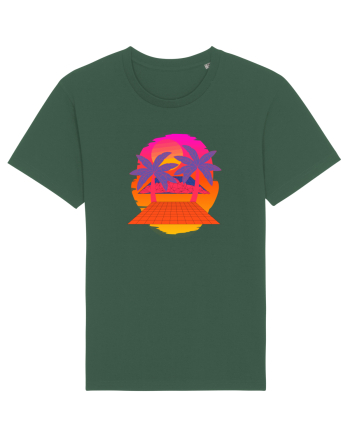 Retro Vapor Wave Man Bottle Green
