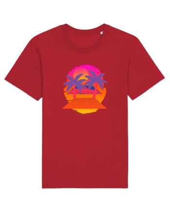 Retro Vapor Wave Man Red