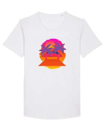 Retro Vapor Wave Man White