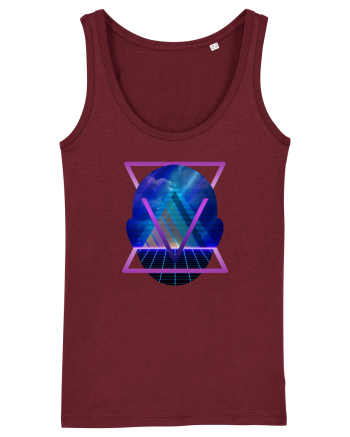 Retro Vapor Wave Man Burgundy