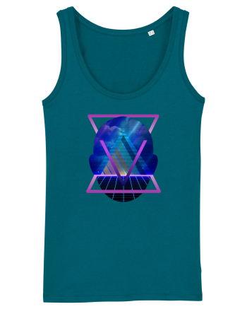 Retro Vapor Wave Man Ocean Depth