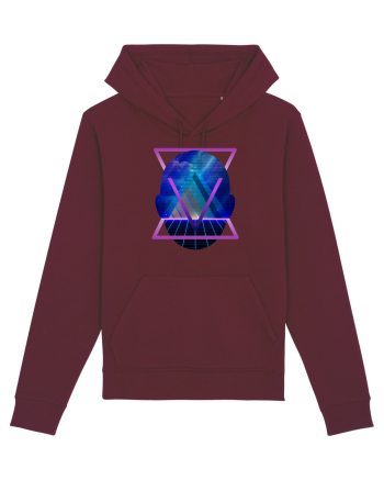 Retro Vapor Wave Man Burgundy