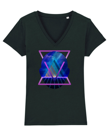 Retro Vapor Wave Man Black