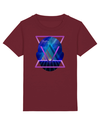Retro Vapor Wave Man Burgundy