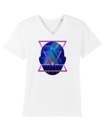 Retro Vapor Wave Man White