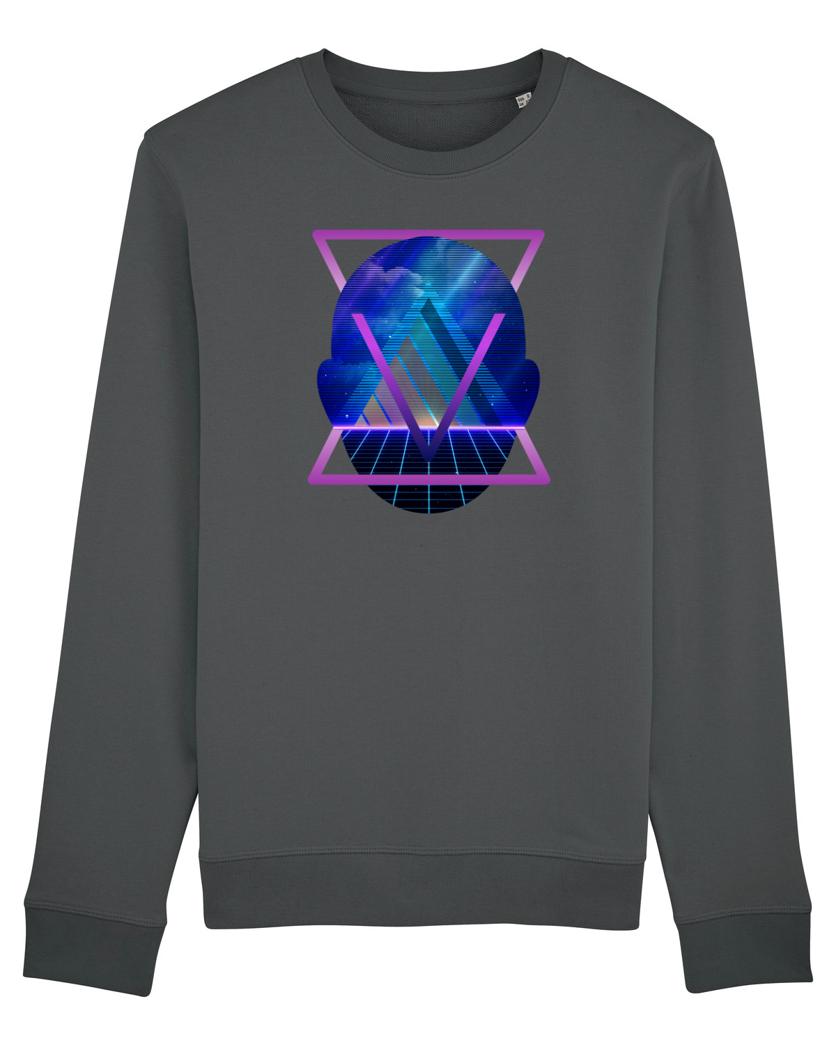 Bluză mânecă lungă Unisex Rise Anthracite