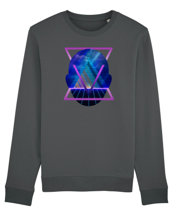 Retro Vapor Wave Man Anthracite