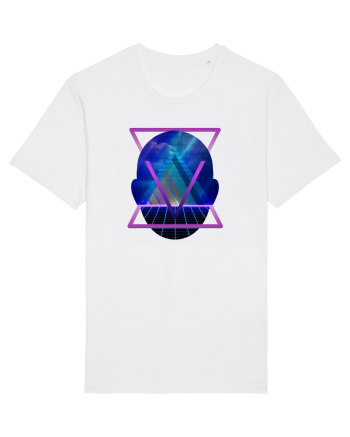 Retro Vapor Wave Man White