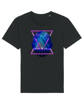 Retro Vapor Wave Man Black