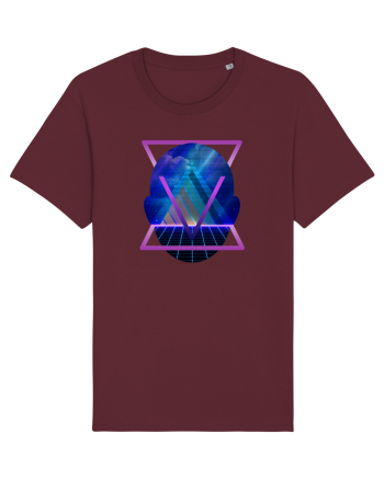 Retro Vapor Wave Man Burgundy