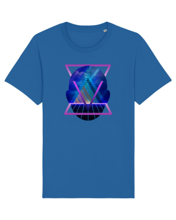 Retro Vapor Wave Man Royal Blue