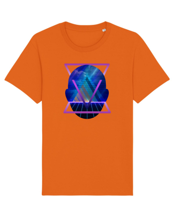 Retro Vapor Wave Man Bright Orange