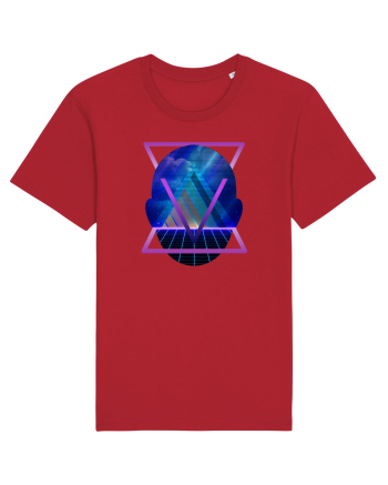 Retro Vapor Wave Man Red