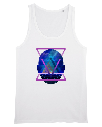 Retro Vapor Wave Man White