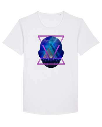 Retro Vapor Wave Man White