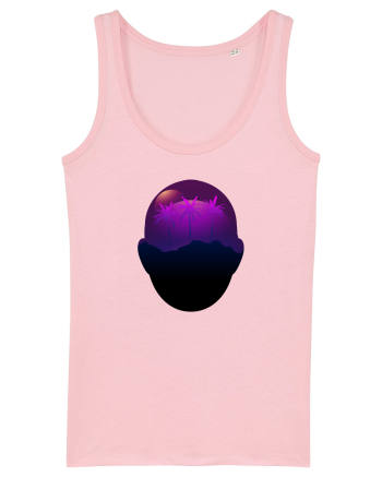 Retro Vapor Wave Man Cotton Pink