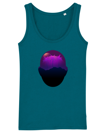 Retro Vapor Wave Man Ocean Depth