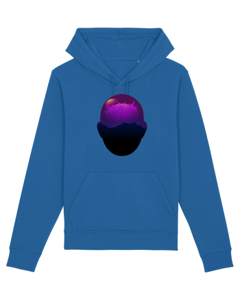 Retro Vapor Wave Man Royal Blue