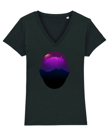 Retro Vapor Wave Man Black