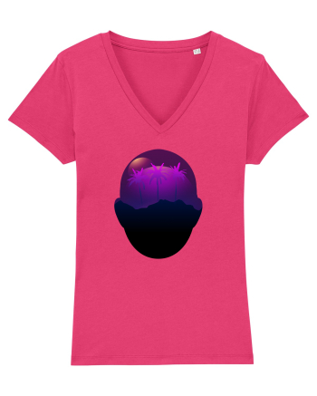 Retro Vapor Wave Man Raspberry