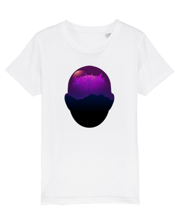 Retro Vapor Wave Man White