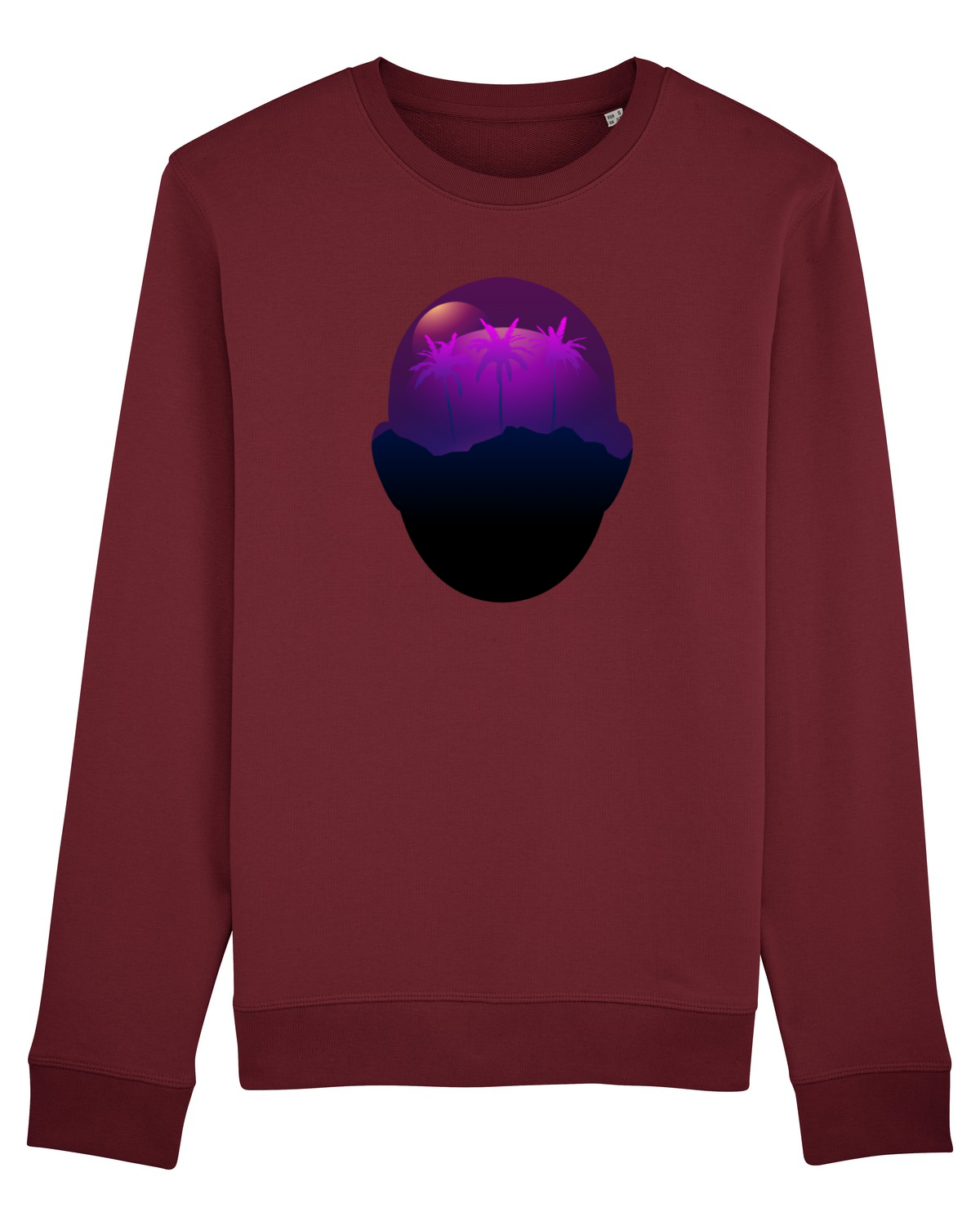 Bluză mânecă lungă Unisex Rise Burgundy