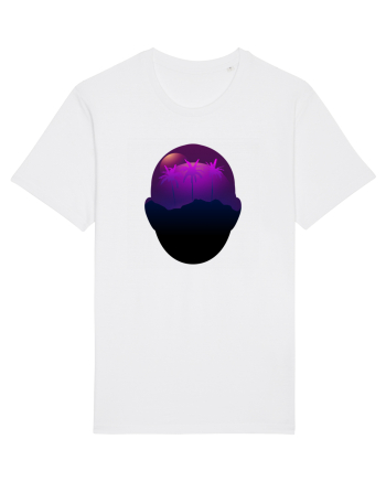 Retro Vapor Wave Man White