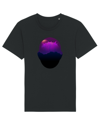 Retro Vapor Wave Man Black