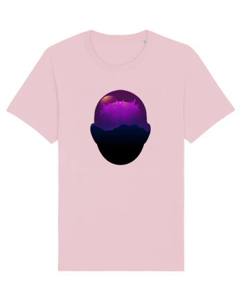 Retro Vapor Wave Man Cotton Pink