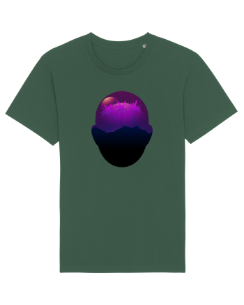 Retro Vapor Wave Man Bottle Green