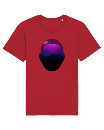 Retro Vapor Wave Man Red
