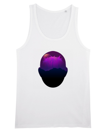 Retro Vapor Wave Man White