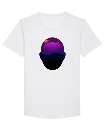Retro Vapor Wave Man White