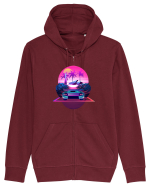 Retro Vapor Wave Man Hanorac cu fermoar Unisex Connector