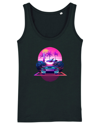 Retro Vapor Wave Man Black