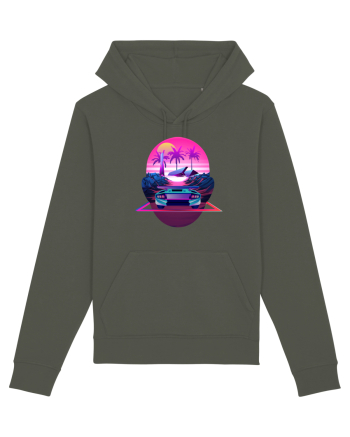Retro Vapor Wave Man Khaki