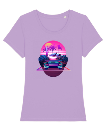 Retro Vapor Wave Man Lavender Dawn