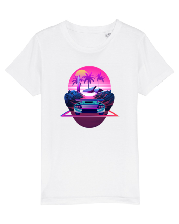 Retro Vapor Wave Man White