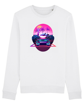 Retro Vapor Wave Man White