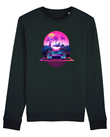 Retro Vapor Wave Man Black