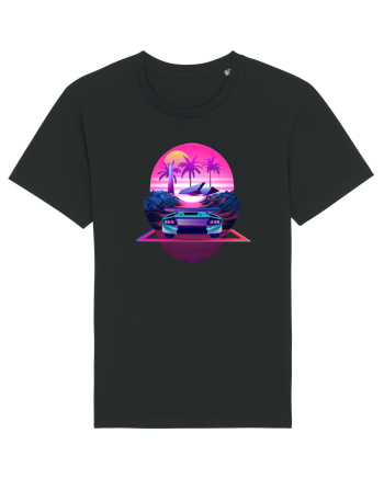 Retro Vapor Wave Man Black