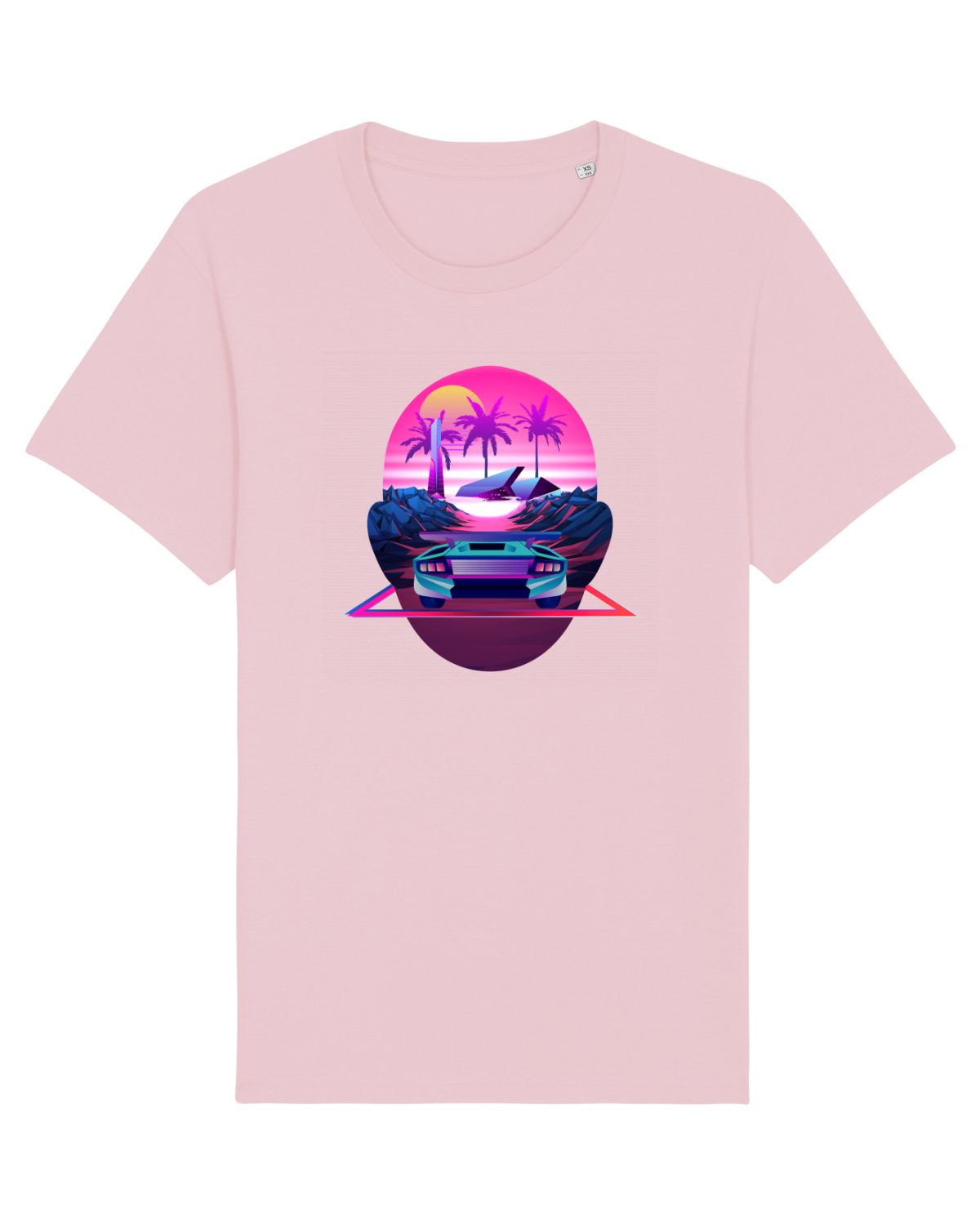 Tricou mânecă scurtă Unisex Rocker Cotton Pink