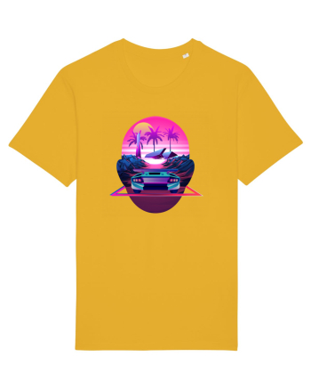 Retro Vapor Wave Man Spectra Yellow