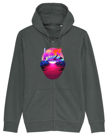 Retro Vapor Wave Man Anthracite