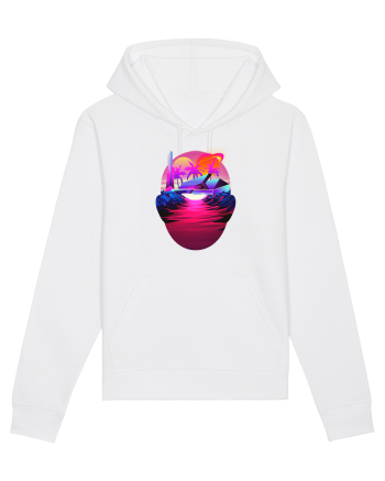 Retro Vapor Wave Man White