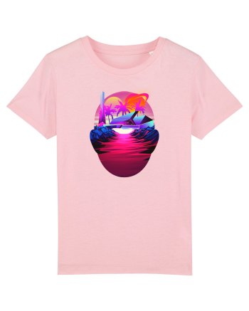 Retro Vapor Wave Man Cotton Pink