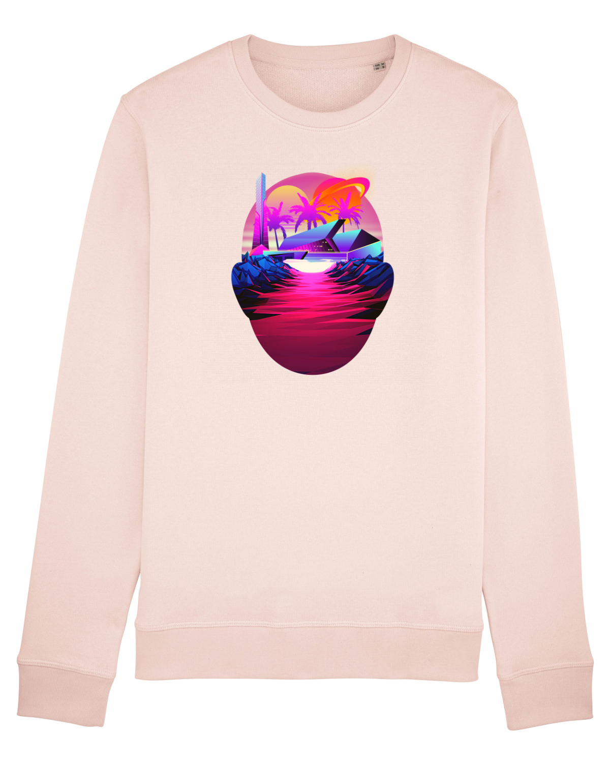 Bluză mânecă lungă Unisex Rise Candy Pink